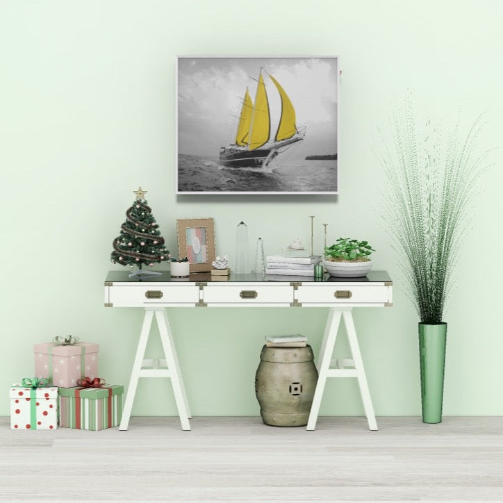Infraroodpaneel 350watt met eigen foto 605*605*22mm incl. thermostaat & wifi app