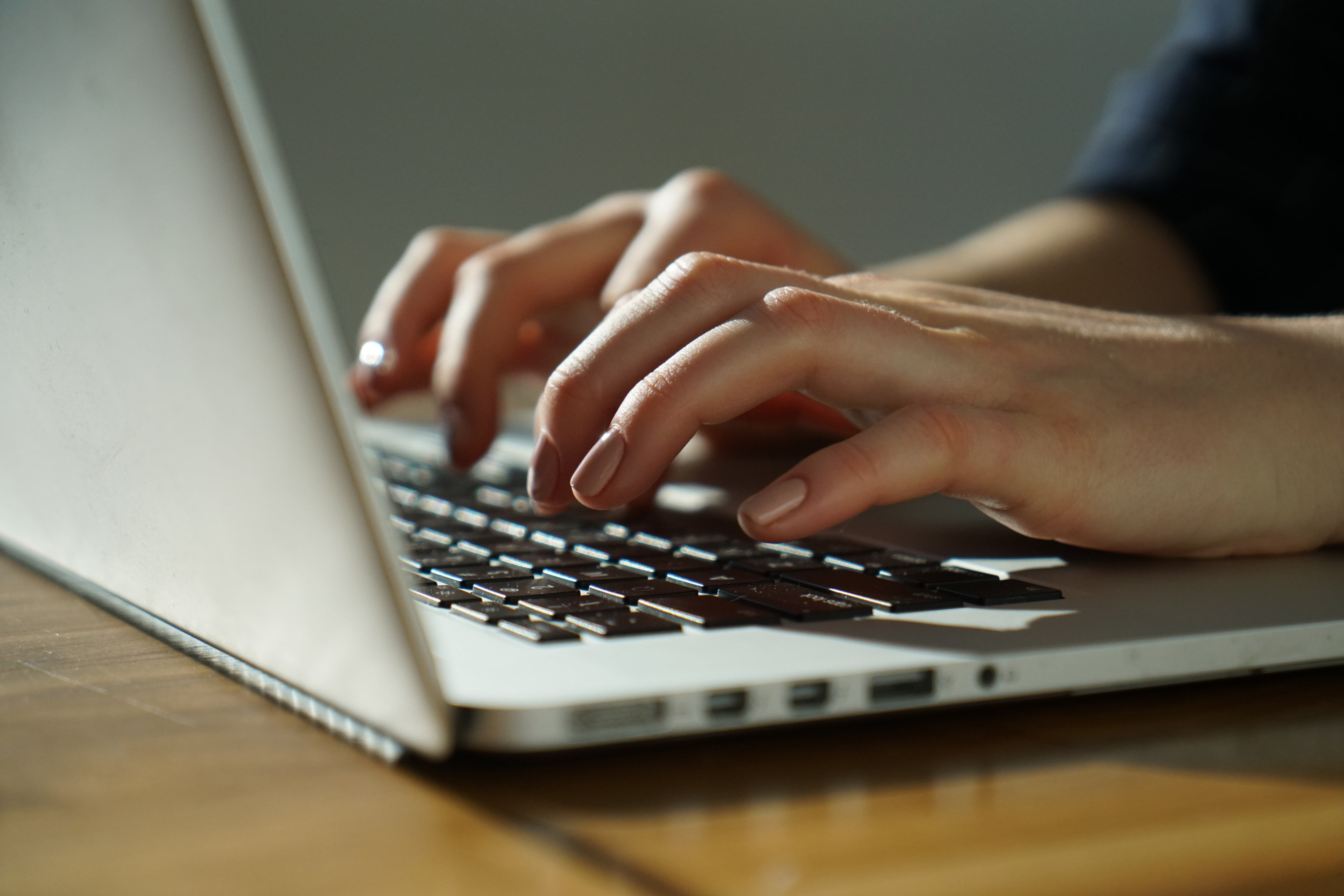 hands-typing