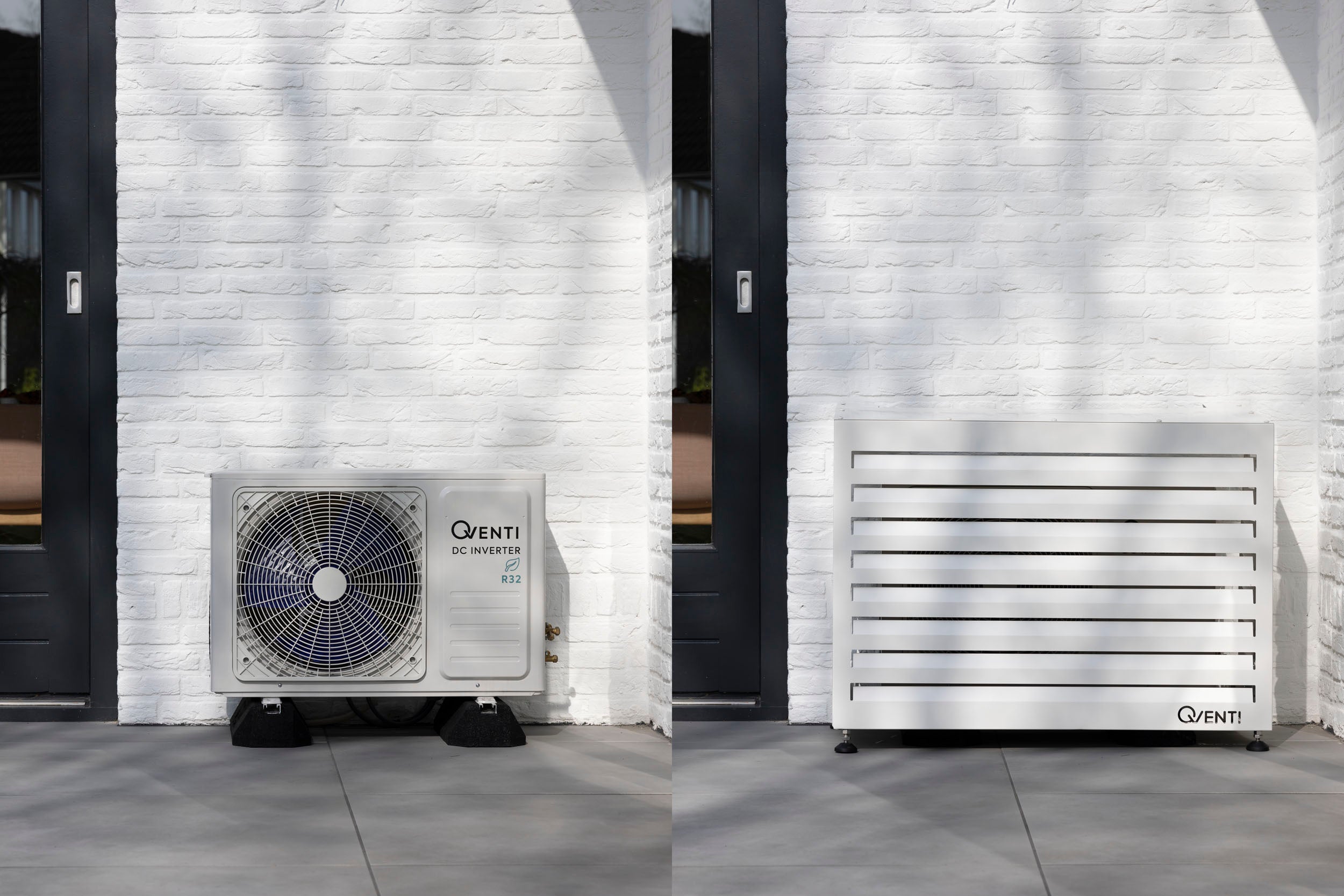 QVENTI - Airco Buitenunit Omkasting Wit  (100 x 75 x 50cm)