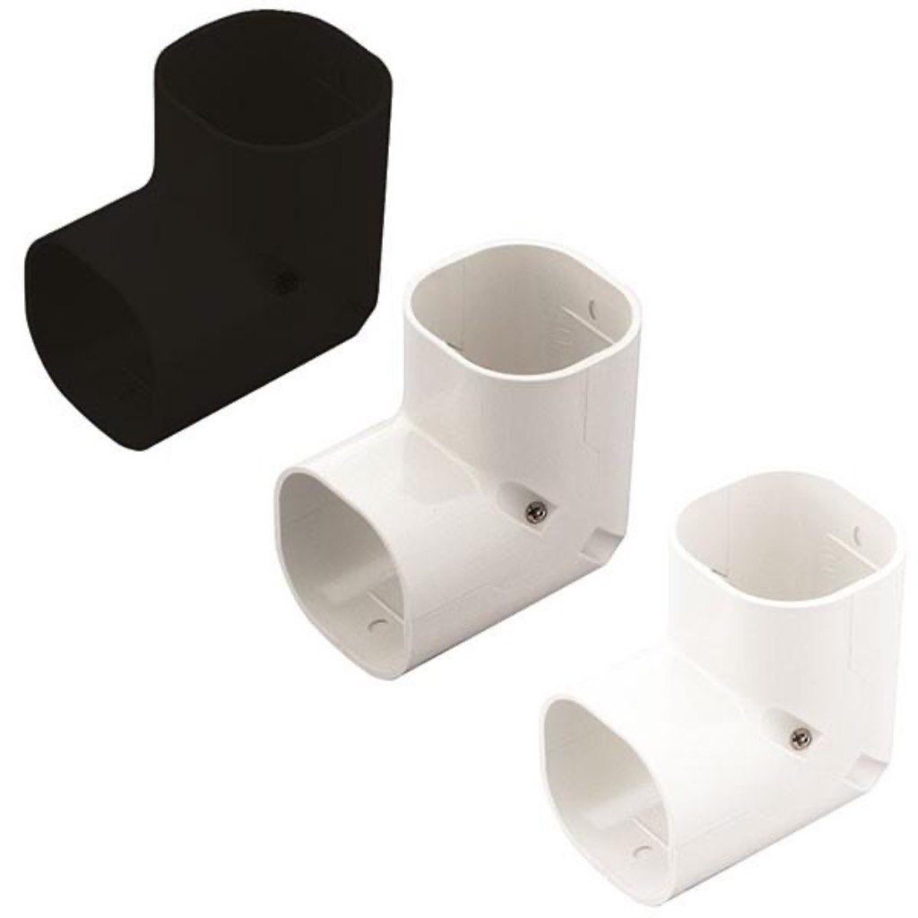 Pvc Goot - Korte Vlakke Bocht WIT 90GR-Fenroy